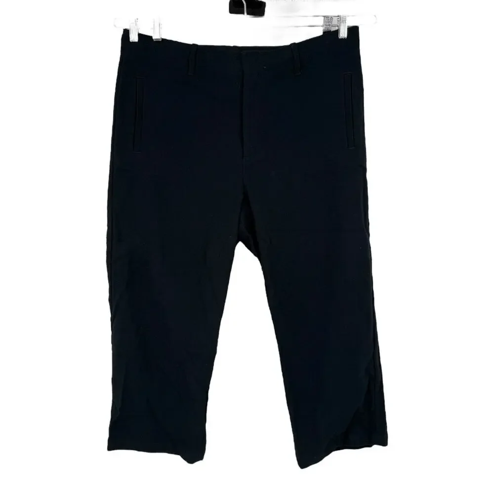 Rag & Bone Pants cropped wide legs navy blue size 16 - Picture 1 of 6